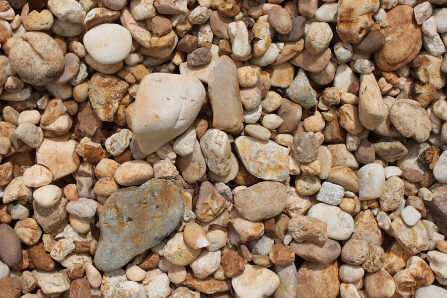 Brown river rock 1" to 3"