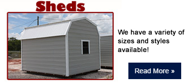 Storage sheds and materials for the Astor, Florida riverfront area
